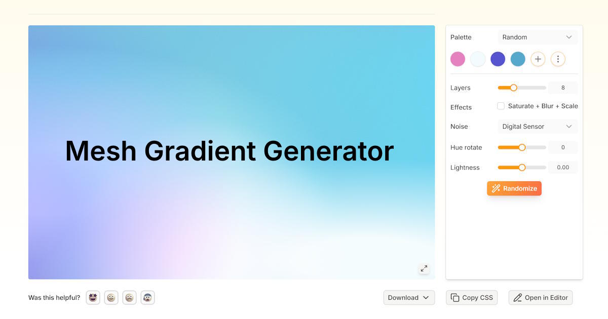 Mesh Gradient Generator | CSS Background
